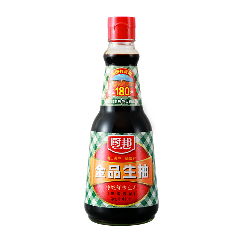 廚邦金品生抽410ml